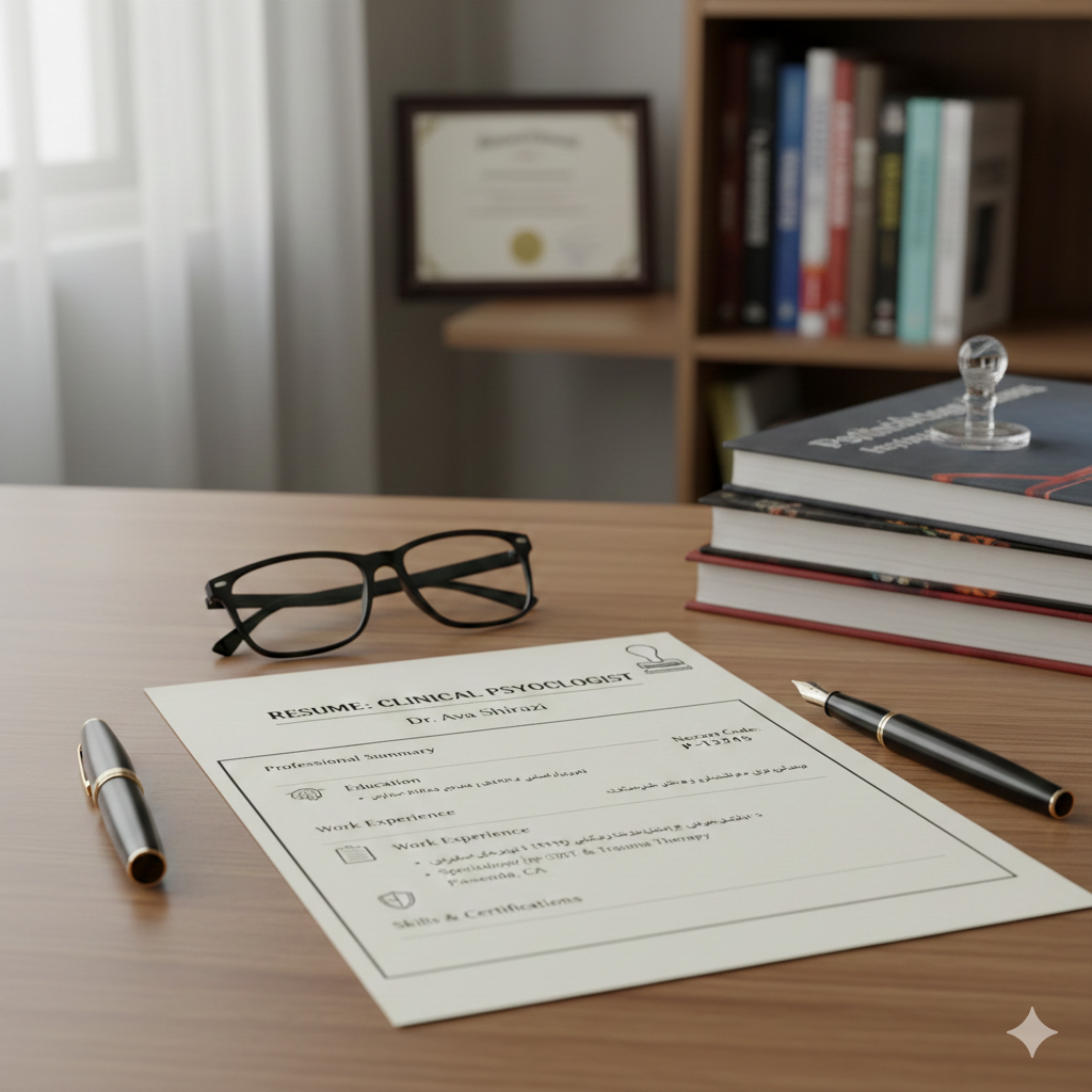 تصویر مقاله: راهنمای جامع و صفر تا صد نگارش رزومه حرفه‌ای برای روان‌شناسان و مشاوران